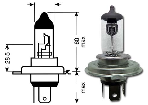 LED BULB H4 9-32V 55W N10B HI/LOW 6000K GSE GERMANY