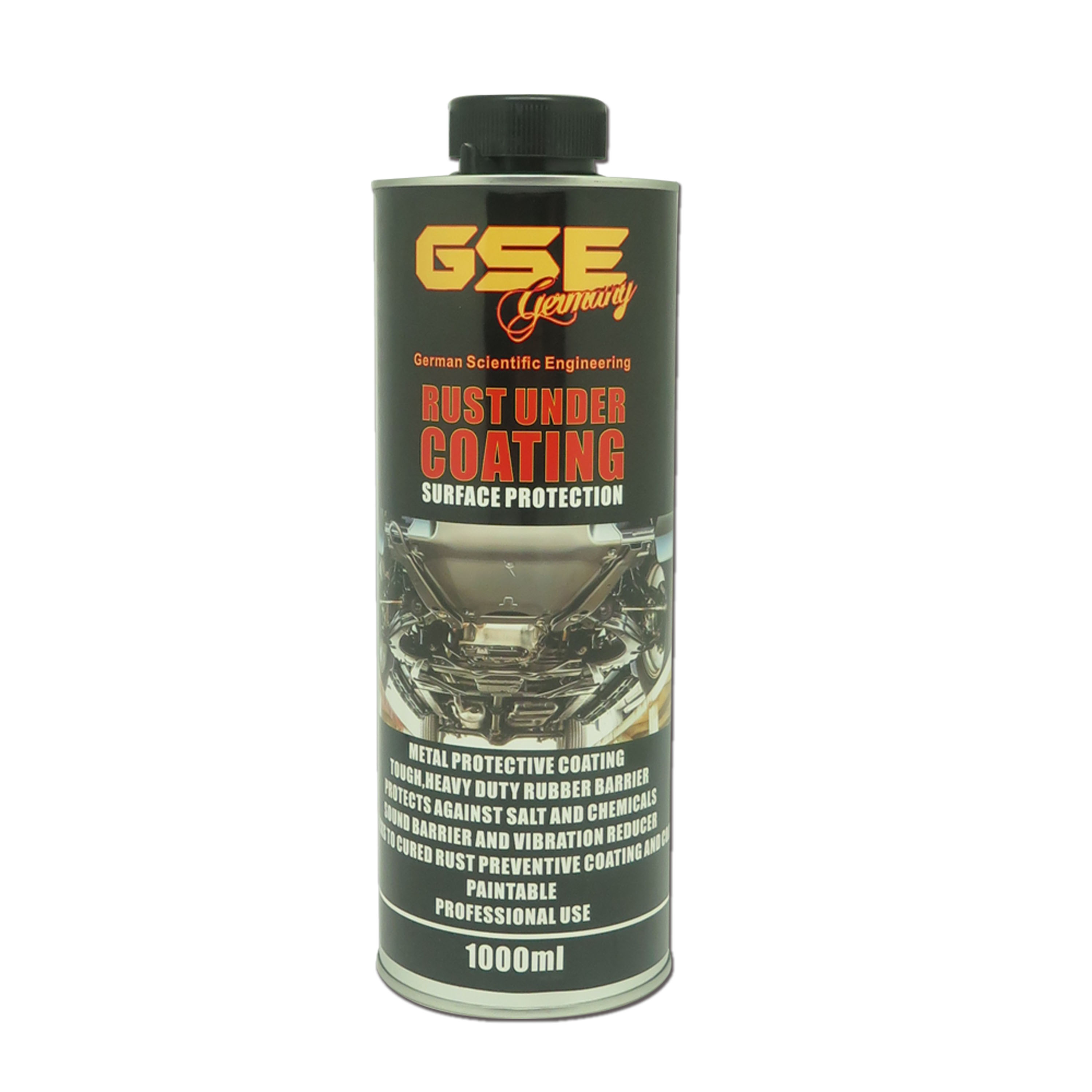 GSE GERMANY UNDERCOAT & RUSTPROOF SYSTEM BLACK WATERBASE 1000ML